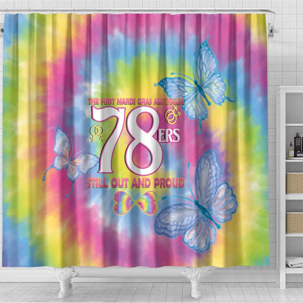 First Sydney Madri Gras Australia Shower Curtain 78ers Still Out And Proud - Wonder Print Shop