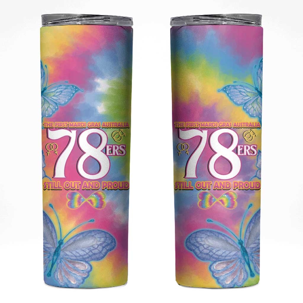 First Sydney Madri Gras Australia Skinny Tumbler 78ers Still Out And Proud - Wonder Print Shop