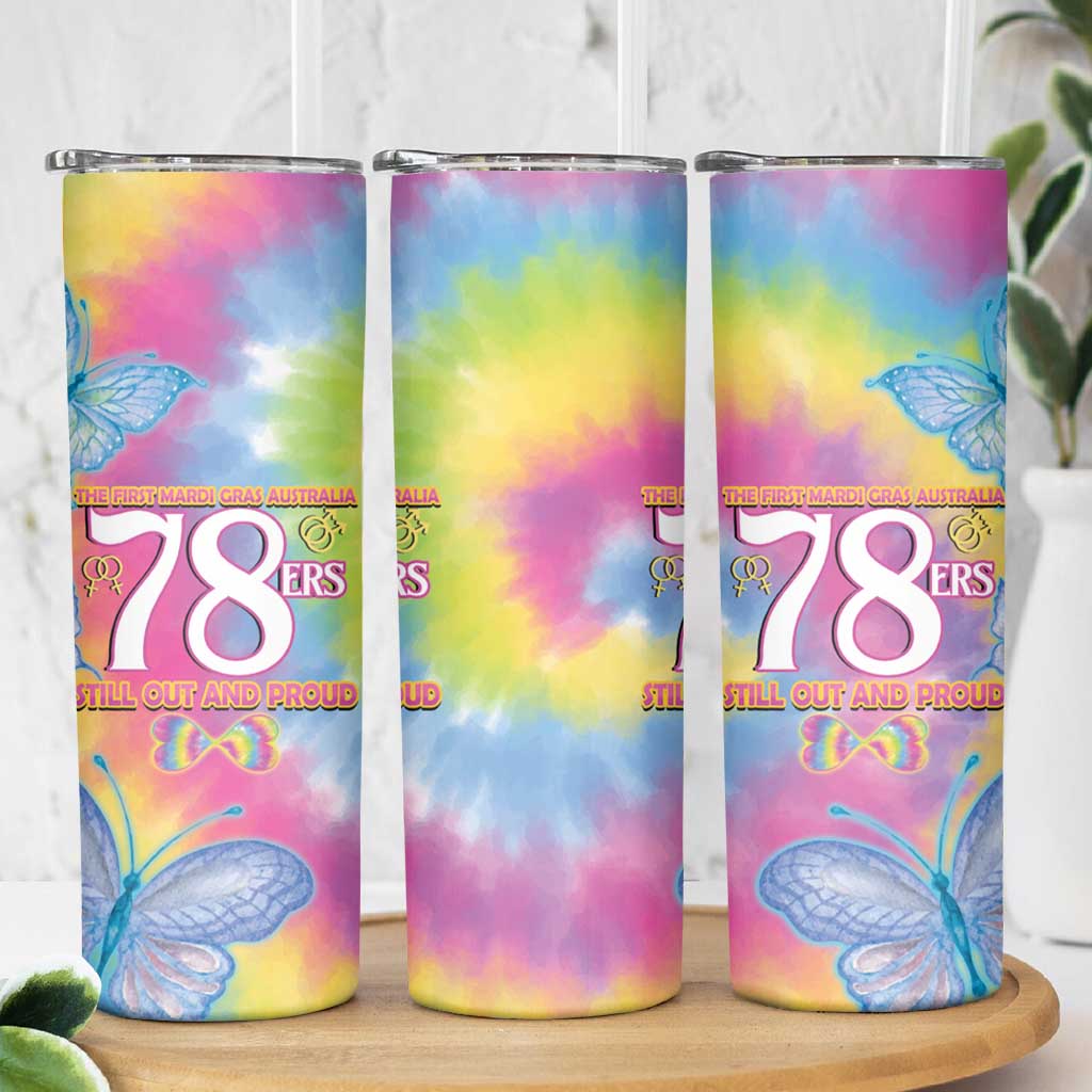 First Sydney Madri Gras Australia Skinny Tumbler 78ers Still Out And Proud - Wonder Print Shop