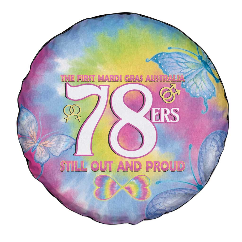 First Sydney Madri Gras Australia Spare Tire Cover 78ers Still Out And Proud - Wonder Print Shop