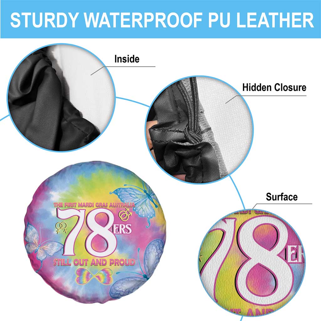 First Sydney Madri Gras Australia Spare Tire Cover 78ers Still Out And Proud - Wonder Print Shop