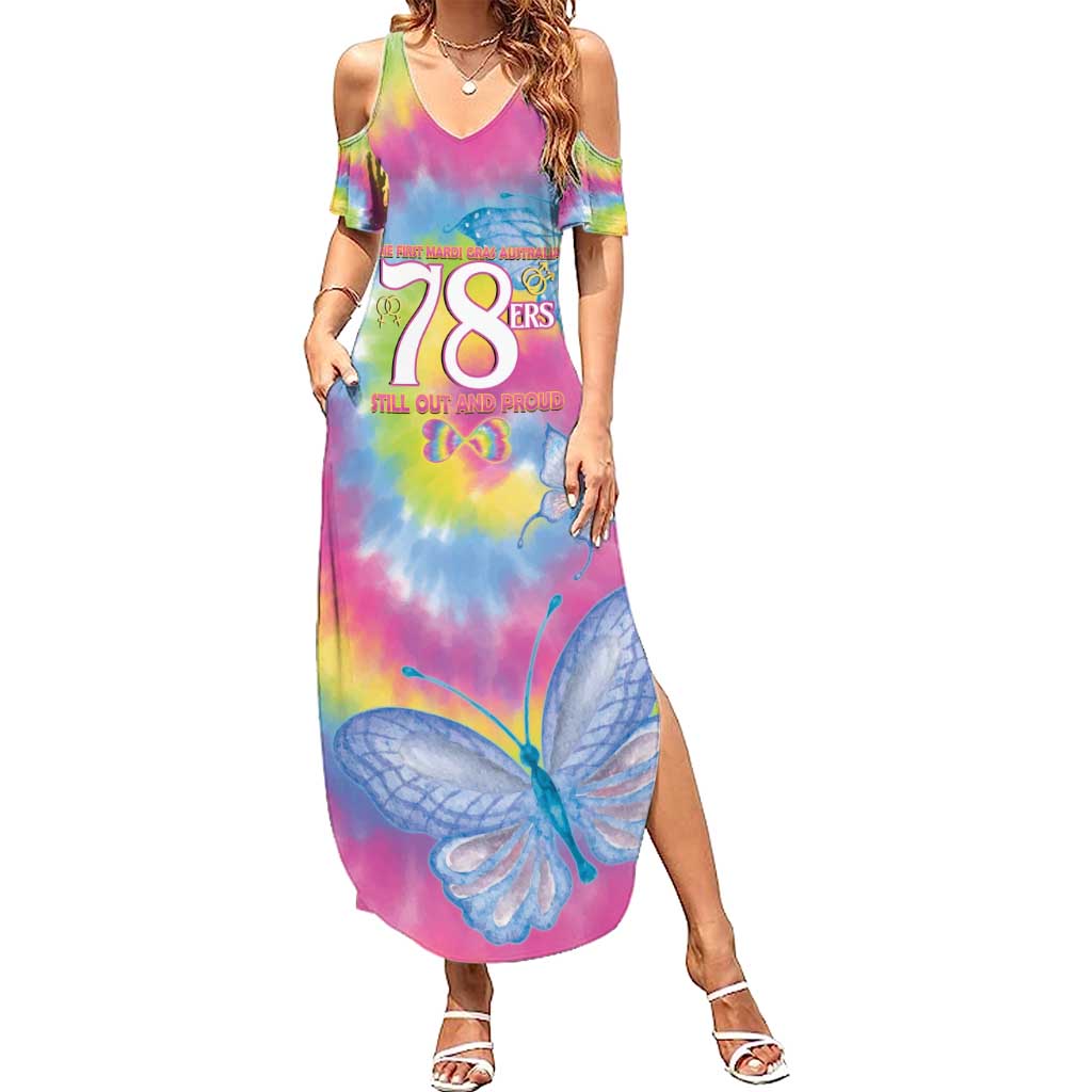 First Sydney Madri Gras Australia Summer Maxi Dress 78ers Still Out And Proud - Wonder Print Shop