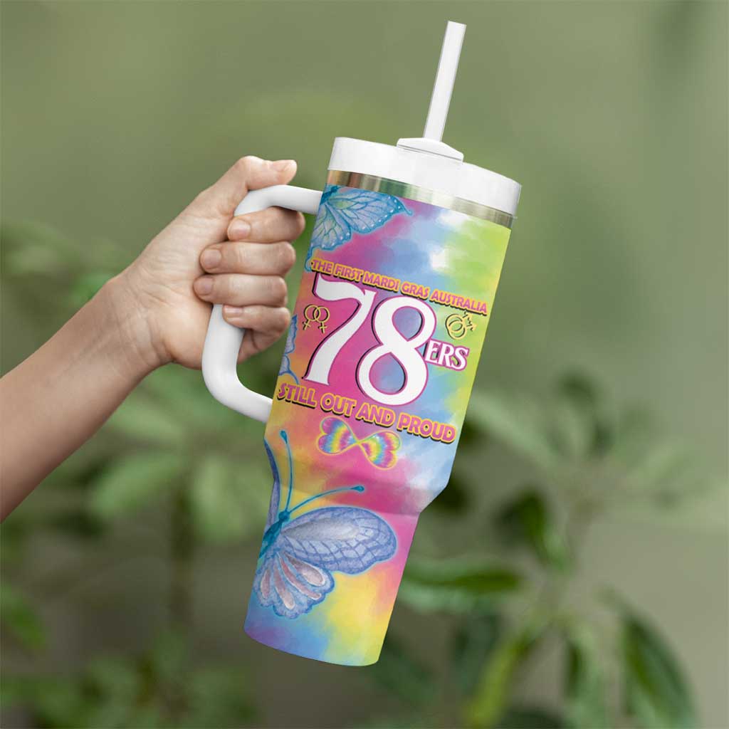 First Sydney Madri Gras Australia Tumbler With Handle 78ers Still Out And Proud - Wonder Print Shop