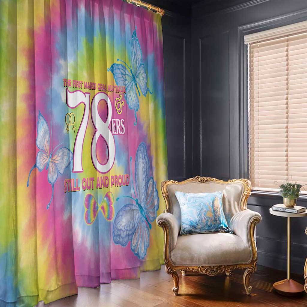 First Sydney Madri Gras Australia Window Curtain 78ers Still Out And Proud - Wonder Print Shop