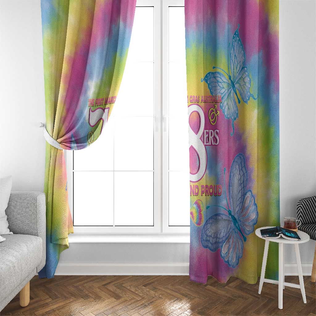 First Sydney Madri Gras Australia Window Curtain 78ers Still Out And Proud - Wonder Print Shop