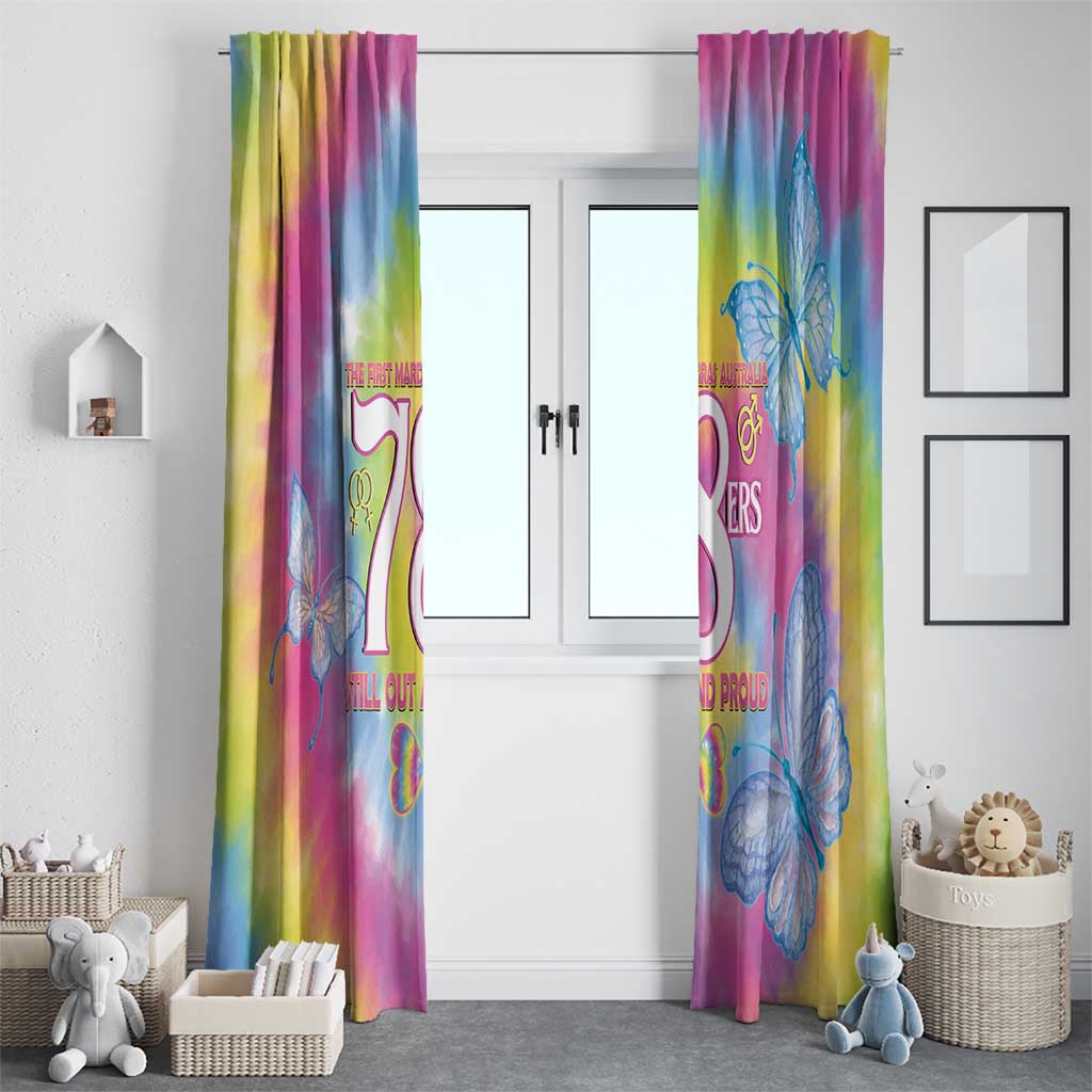 First Sydney Madri Gras Australia Window Curtain 78ers Still Out And Proud - Wonder Print Shop