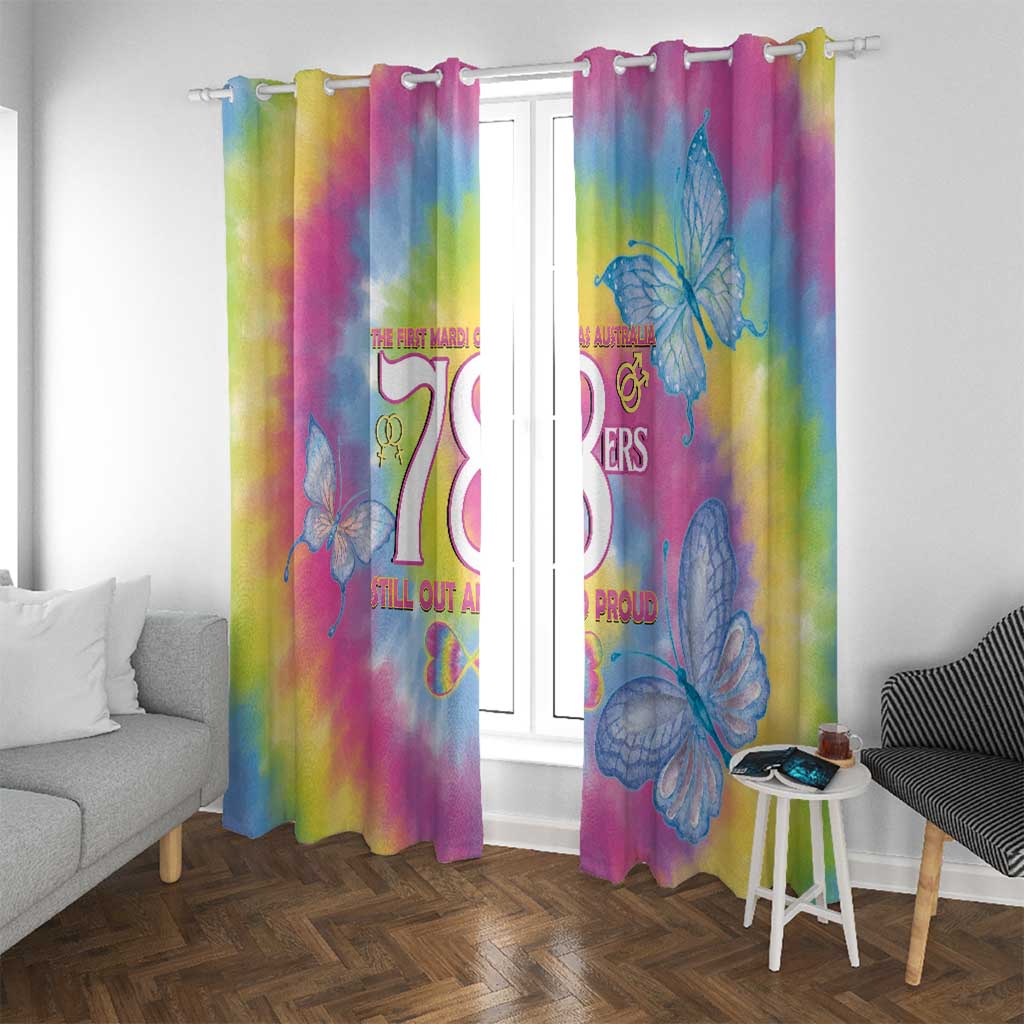 First Sydney Madri Gras Australia Window Curtain 78ers Still Out And Proud - Wonder Print Shop
