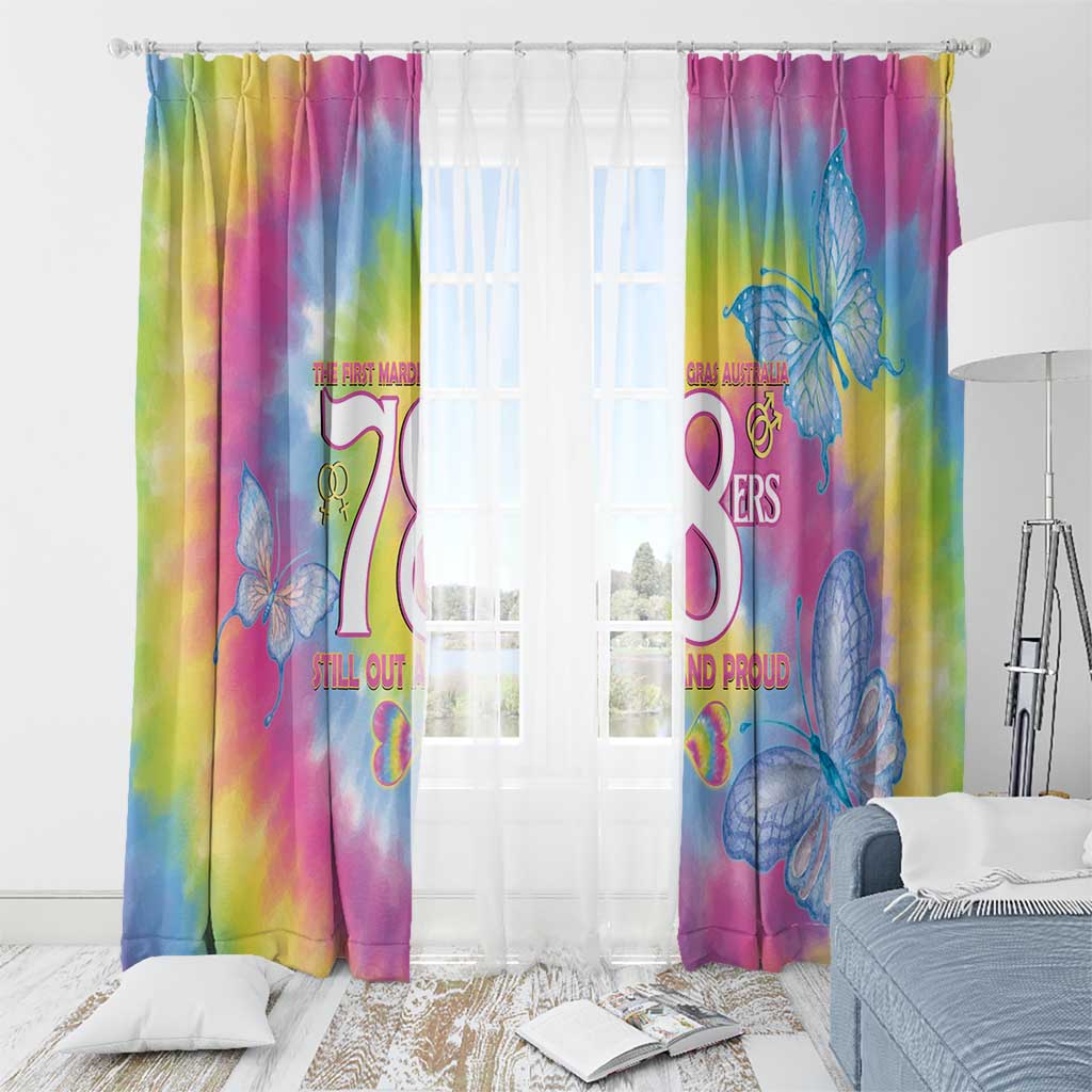First Sydney Madri Gras Australia Window Curtain 78ers Still Out And Proud - Wonder Print Shop