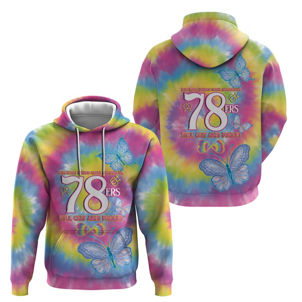 First Sydney Madri Gras Australia Zip Hoodie 78ers Still Out And Proud - Wonder Print Shop