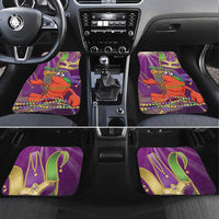Mardi Gras 2025 Car Mats Funny Jester Lobster With Beads