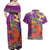 Mardi Gras 2025 Couples Matching Off Shoulder Maxi Dress and Hawaiian Shirt Funny Jester Lobster With Beads
