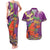 Mardi Gras 2025 Couples Matching Tank Maxi Dress and Hawaiian Shirt Funny Jester Lobster With Beads