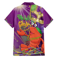 Mardi Gras 2025 Family Matching Long Sleeve Bodycon Dress and Hawaiian Shirt Funny Jester Lobster With Beads