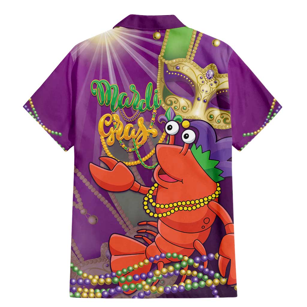 Mardi Gras 2025 Family Matching Mermaid Dress and Hawaiian Shirt Funny Jester Lobster With Beads