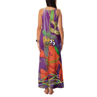Mardi Gras 2025 Family Matching Tank Maxi Dress and Hawaiian Shirt Funny Jester Lobster With Beads