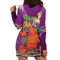 Mardi Gras 2025 Hoodie Dress Funny Jester Lobster With Beads