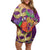 Mardi Gras 2025 Off Shoulder Short Dress Funny Jester Lobster With Beads - Wonder Print Shop