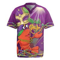 Mardi Gras 2025 Rugby Jersey Funny Jester Lobster With Beads - Wonder Print Shop