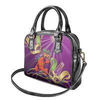 Mardi Gras 2025 Shoulder Handbag Funny Jester Lobster With Beads - Wonder Print Shop