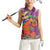 Mardi Gras 2025 Women Sleeveless Polo Shirt Funny Jester Lobster With Beads - Wonder Print Shop