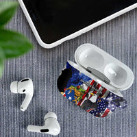 United States Puerto Rico AirPods Case USA Eagle Coqui Drum Tropical Flowers - Wonder Print Shop