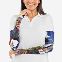 United States Puerto Rico Arm Sleeves USA Eagle Coqui Drum Tropical Flowers - Wonder Print Shop