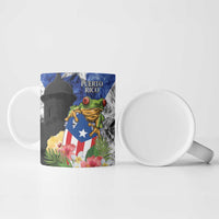 United States Puerto Rico Ceramic Mug USA Eagle Coqui Drum Tropical Flowers - Wonder Print Shop