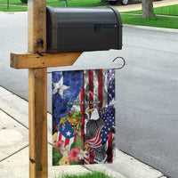 United States Puerto Rico Garden Flag USA Eagle Coqui Drum Tropical Flowers - Wonder Print Shop