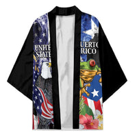 United States Puerto Rico Kimono USA Eagle Coqui Drum Tropical Flowers - Wonder Print Shop