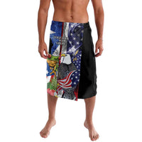 United States Puerto Rico Lavalava USA Eagle Coqui Drum Tropical Flowers - Wonder Print Shop