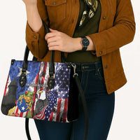 United States Puerto Rico Leather Bag USA Eagle Coqui Drum Tropical Flowers - Wonder Print Shop