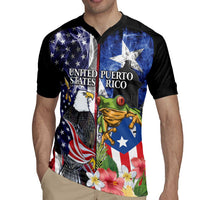 United States Puerto Rico Rugby Jersey USA Eagle Coqui Drum Tropical Flowers - Wonder Print Shop