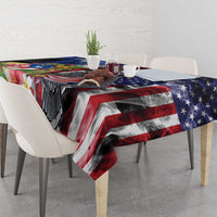 United States Puerto Rico Tablecloth USA Eagle Coqui Drum Tropical Flowers - Wonder Print Shop