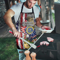 US Virgin Islands USA Half Flag Apron Together We Grow Smoke Effect - Wonder Print Shop