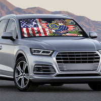 US Virgin Islands USA Half Flag Auto Sun Shade Together We Grow Smoke Effect - Wonder Print Shop