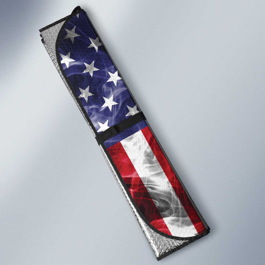 US Virgin Islands USA Half Flag Auto Sun Shade Together We Grow Smoke Effect - Wonder Print Shop