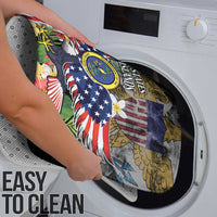 US Virgin Islands USA Half Flag Bathroom Set Together We Grow Smoke Effect - Wonder Print Shop