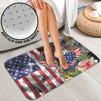 US Virgin Islands USA Half Flag Bathroom Set Together We Grow Smoke Effect - Wonder Print Shop