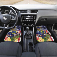 US Virgin Islands USA Half Flag Car Mats Together We Grow Smoke Effect - Wonder Print Shop
