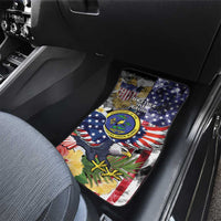 US Virgin Islands USA Half Flag Car Mats Together We Grow Smoke Effect - Wonder Print Shop