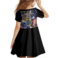 US Virgin Islands USA Half Flag Family Matching Off The Shoulder Long Sleeve Dress and Hawaiian Shirt Together We Grow Smoke Effect - Wonder Print Shop
