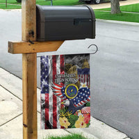 US Virgin Islands USA Half Flag Garden Flag Together We Grow Smoke Effect - Wonder Print Shop