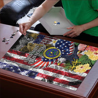 US Virgin Islands USA Half Flag Puzzle Together We Grow Smoke Effect - Wonder Print Shop
