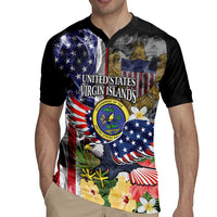 US Virgin Islands USA Half Flag Rugby Jersey Together We Grow Smoke Effect - Wonder Print Shop