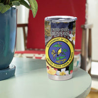 US Virgin Islands USA Half Flag Tumbler Cup Together We Grow Smoke Effect - Wonder Print Shop