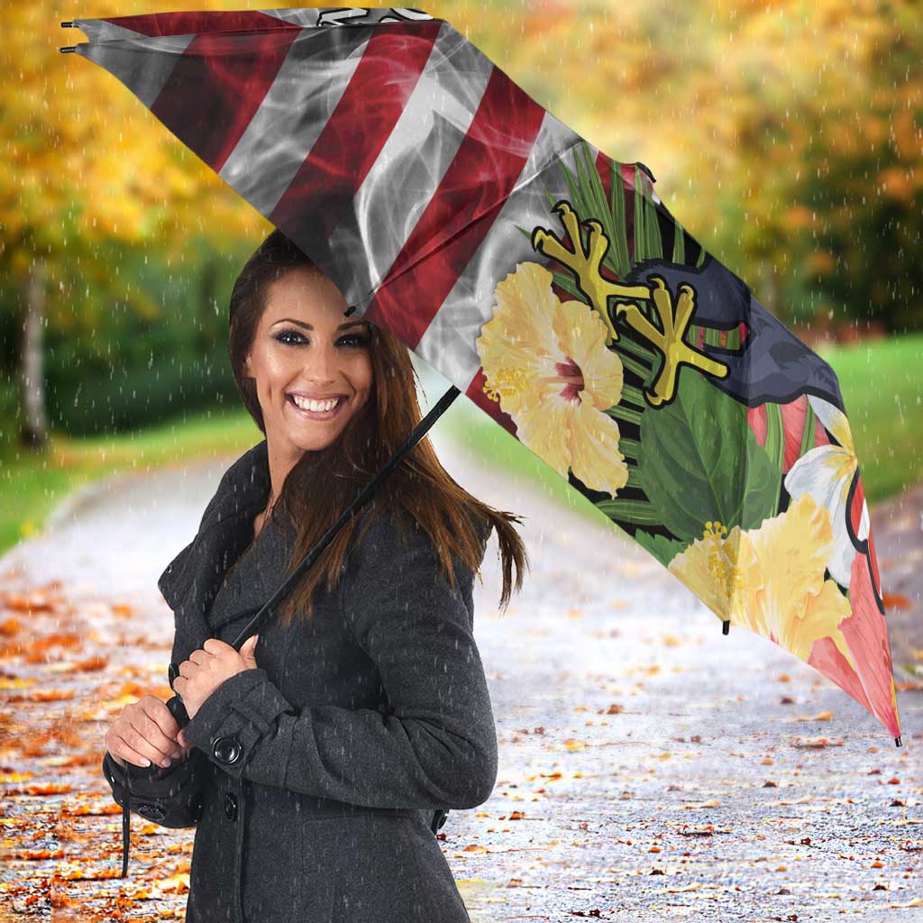 US Virgin Islands USA Half Flag Umbrella Together We Grow Smoke Effect - Wonder Print Shop