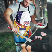 United States Virgin Islands Apron USA Curve Flag With Yellow Eagle - Wonder Print Shop