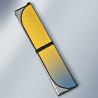 United States Virgin Islands Auto Sun Shade USA Curve Flag With Yellow Eagle - Wonder Print Shop