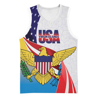 United States Virgin Islands Basketball Jersey USA Curve Flag With Yellow Eagle - Wonder Print Shop