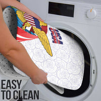 United States Virgin Islands Bathroom Set USA Curve Flag With Yellow Eagle - Wonder Print Shop